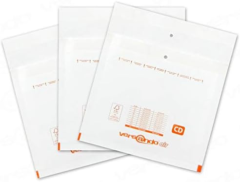 Pack of 100 Air Cushion Padded Envelopes White Bubble Wrap Padded Envelope (CD)