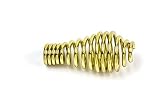 Spring Stove Handle, Brass Finish, Tapered At One End. Max Diameter: 1-1/8