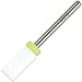 PANA 3/32” Flat Top Large Barrel Ceramic Bit - Extra Fine Grit - Professional Nail Drill Bit for Manicure Pedicure Acrylic Nail File Tools Cuticle Polishing Dremel Machine