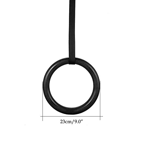 Gymnastics Rings With Adjustable Straps For Workout, Strength Training , Pull Ups and Dips, Fitness