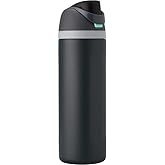Insulated Stainless Steel Water Bottle with Straw for Sports, Travel, and School BPA-Free Sports Water Bottle, Camo Cool (Black, 24oz)