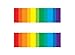 Gay Pride Rainbow Equality Bars Temporary Tattoo Set - LGBTQ Body Art - Gay Pride Accessory Gift - Perfect for Parties, Events, Parades - Set of 2, Size 1.5