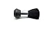 Healthcom Neck Duster Brush Hair Cutting Kit, Black