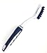 Clean Piggies Dirty Cubicle Grime Slicer Tile Brush with Handle Heavy Duty, Mini, Corner Best for Scrubbing & Cleaning Grout, Ceramic, Stone, Tiles, Joints - Bath, Tub, Pool, Shower, Wall, Floor