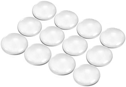 HAWORTHS Clear Glass Dome Tile Cabochon Clear 30mm Round Flat Clear Magnifying Cameo Base Cover Pack of 12pack For Photo Pendant Craft Jewelry Making Pendants, Photo Jewelry, Rings, Necklaces