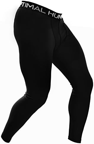 Optimal Human BJJ Jiu Jitsu Spats - No Gi Fight Compression Pants - for Grappling, MMA, Wrestling, Muay Thai & Boxing