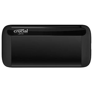 Crucial X8 1TB Draagbare SSD – Tot 1050MB/s – USB 3.2 – Externe SSD-schijf, USB-C, USB-A, Zwart – CT1000X8SSD9
