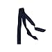 IvyFlair Long Skinny Tie Neck Scarf Choker, Black