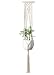 Mkono Macrame Plant Hanger Hanging Planter Wall Art Home Decor 46 inches, Set of 2