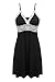 Ekouaer Women's Nightwear Sleepdress Camisole Slip, Viscose-black, Medium