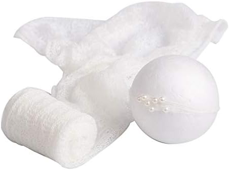 Arichtop Newborn Photography Props Wrap stretch wrap,Toddler photo Accessories Infant Photo Shoot Blanket Solid Lace Baby Soft Stretch Wraps Headwear