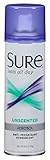 Sure Aerosol Deodorant, 6 Count