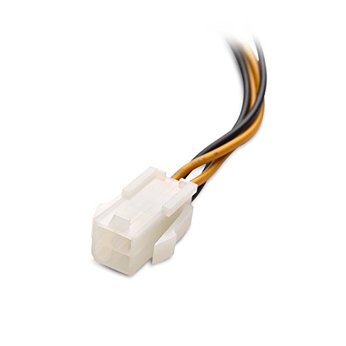 Cable Matters 2Pack ATX Power Supply 4Pin CPU Male to Female