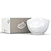FIFTYEIGHT PRODUCTS TASSEN Porcelain Bowl, Tasty Face Edition, 16 oz. White, (Single Bowl) for Serving Cereal, Soup