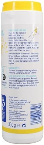 Astonish Shake & Fresh Carpet Freshener Lemon Sparkle 350g view 2