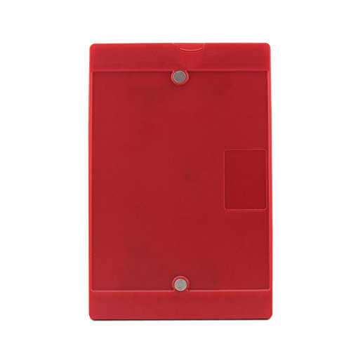 Colorful 9.7 Inch LCD Writing Tablet Drawing Board Portable Handwriting Pad Magnetic Fridge Message Whiteboard,Digital Electronic Notepad Graphic Graffiti Board for Kids Children (Red)