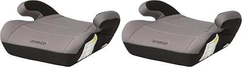 Cosco Topside Backless Booster Car Seat, Lightweight Booster Seats for Cars 40-100 lbs, Backless Booster Seat for Car, Leo (Pack of 2)