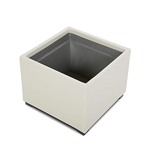 CHITA Storage Ottoman Cube (with Tray),Footrest Stool Seat Serve as
