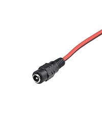 uxcell - Conectores de cable de alimentación con clip de cocodrilo, 0.083 in x 0.217 in, Negro, rojo), a18051800ux0121