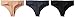 Calvin Klein Women's 3 Pack Invisibles Thong Panty