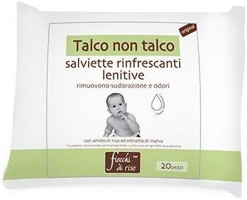 Fiocchi di Riso, Talcum Wipes, 20pcs, Sweating and Mosquitoes