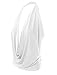 Simlu White Backless Tops for Women, White, Small