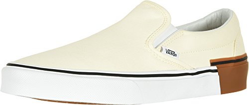 Vans Classic Slip ON Gum Block Classic White Men's Shoes (14.5 Women / 13 Men M US)