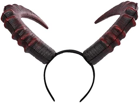 Diadema De Cuernos De Diablo Roja Y Negra Para Halloween – Elástica, Con Lentejuelas, Cómoda Para Adultos Y Niños, Accesorio Ideal Para Disfraces Y Fiestas