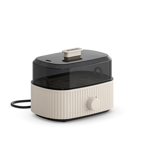 Eierkocher, 6 Eier Kapazität, 300W, Messbecher für Weich/Mittel/Hart, Abschaltautomatik, BPA-frei, Dampfdeckel, Abnehmbarer Einsatz, Einfache Reinigung, 262047