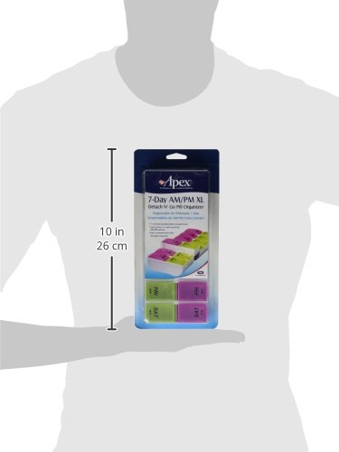 DSS 7-Day AM/PM Extra Large Detach N' Go Pill Organizer Each One