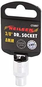 NEILSEN 3/8 Drive 8MM Socket CT5007 Chrome VANDIUM - Super Lock