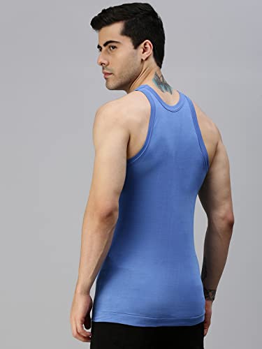 Lux Cozi Men's Cotton Vest (Pack of 4) (8904209871602_COZI_COL_RN_85_Assorted) (Color & Prints May Vary) 3