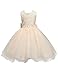 21KIDS Baby Girls Tulle Lace Flower Bridesmaid Gown Backless Dress with Bow for Party Wedding
