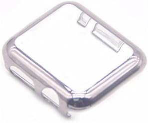 Apple Watch Case Hard PC Silver Full Cover Frame Skins with Protective Screen for Apple Watch 42mm/38mm iWatch