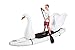 Stand Up Floats Inflatable Toy Swan and seat Easily attaches to Any SUP Paddle Board with Removable Universal Harness, White, Large