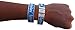 Goldistock Event Wristbands Saturday 500 Count (Neon Blue) Days of The Week | ¾” Arm Bands | Paper-Like Party Armbands