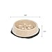 IRIS USA 2 Cups Slow Feeder Dog Bowl, Anti-Choking, Anti-Slip, Easy to Clean, Interactive Puzzle Toy, Healthy Digestion, Short snouted, Dogs Cats & Other Pets, BPA, PVC, Phthalate Free, Beige/Black