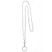 Wisdompro Fashion Lanyard, Women's Chain Lanyard Necklace with Metal Clasp and Keyring for Keys, ID Badge Card Holder - Stud Chain