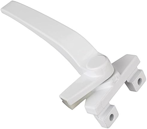 Window Lock Handle Pull,Ideaker White Zinc Alloy Vintage Classic Style Safety Universal Left Hand Side Casement Bath/Bed Door Lever Handle