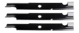 USA Mower Blades U15205BP (3) High-Lift for Exmark 103-6383 103-6383-S Length 20-1/2 in. Width 2-1/2 in. Thickness .250 in. Center Hole 15/16 in. 60 in. Deck