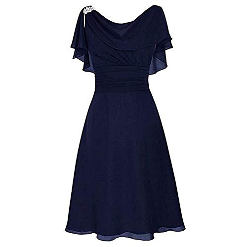 Witspace Women Formal Wedding Bridesmaid High-waist Party Ball Prom Gown Cocktail Dress