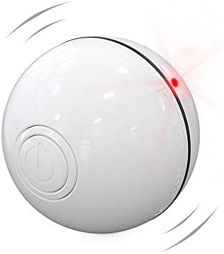 QuaHom Interactive Dog Ball Toys, USB Smart Self Moving Dog Ball With 2