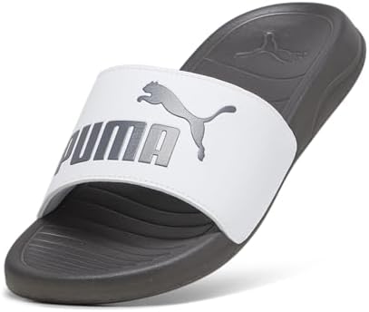 Popcat 20, Chanclas Unisex adulto, Puma White Dark Coal, 43 EU