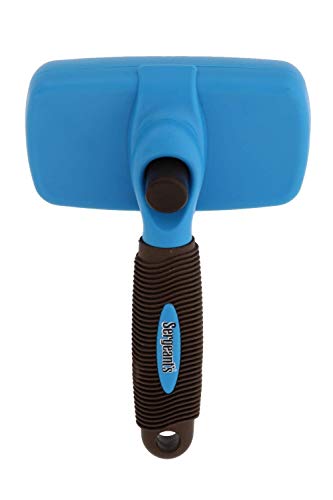 Fur-So-Fresh Self Cleaning Slicker Brush for Dogs - Easy to Clean Pet Grooming -Removes Mats, Tangles, and Loose Hair with Minimal Effort and Comfort - Suitable for Short, Medium, or Long Hair