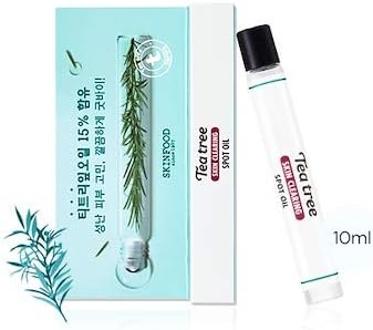 Skinfood K-BEAUTY Tea Tree Spot Treatment Oil, Pen Roller Style, Treat Spots, Acne, Blemishes, 10ml
