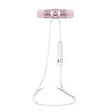 Bluetooth Headphones Sports Wireless Earbuds Sweatproof Headset Magnetic attraction Stereo Earphones for Running Workout Gym Noise Cancelling Jave Headset(Rose Gold)