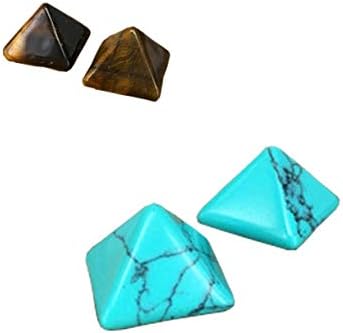 xianhuzhenzhen faultless New Fashion Style Small Pyramid natural stone in Europe and America - random color for a gift(None Color random)