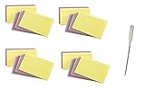 Oxford Oxford 40280 Rainbow Pack Index Card, 3 x 5, Ruled, 4 Pack of 100 Cards, 400 Cards Total