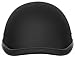 Daytona Eagle Flat Black Skull Cap Novelty Motorcycle Helmet [Medium]