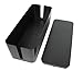 JK Home and Office Wire and Cable Organizer Box - Fits Long Power Strips - Large Clean-Look Management - Hide Ugly Cords, Surge Protectors, USB Sticks to De-Clutter Your Home - Includes 2 Wire Ties